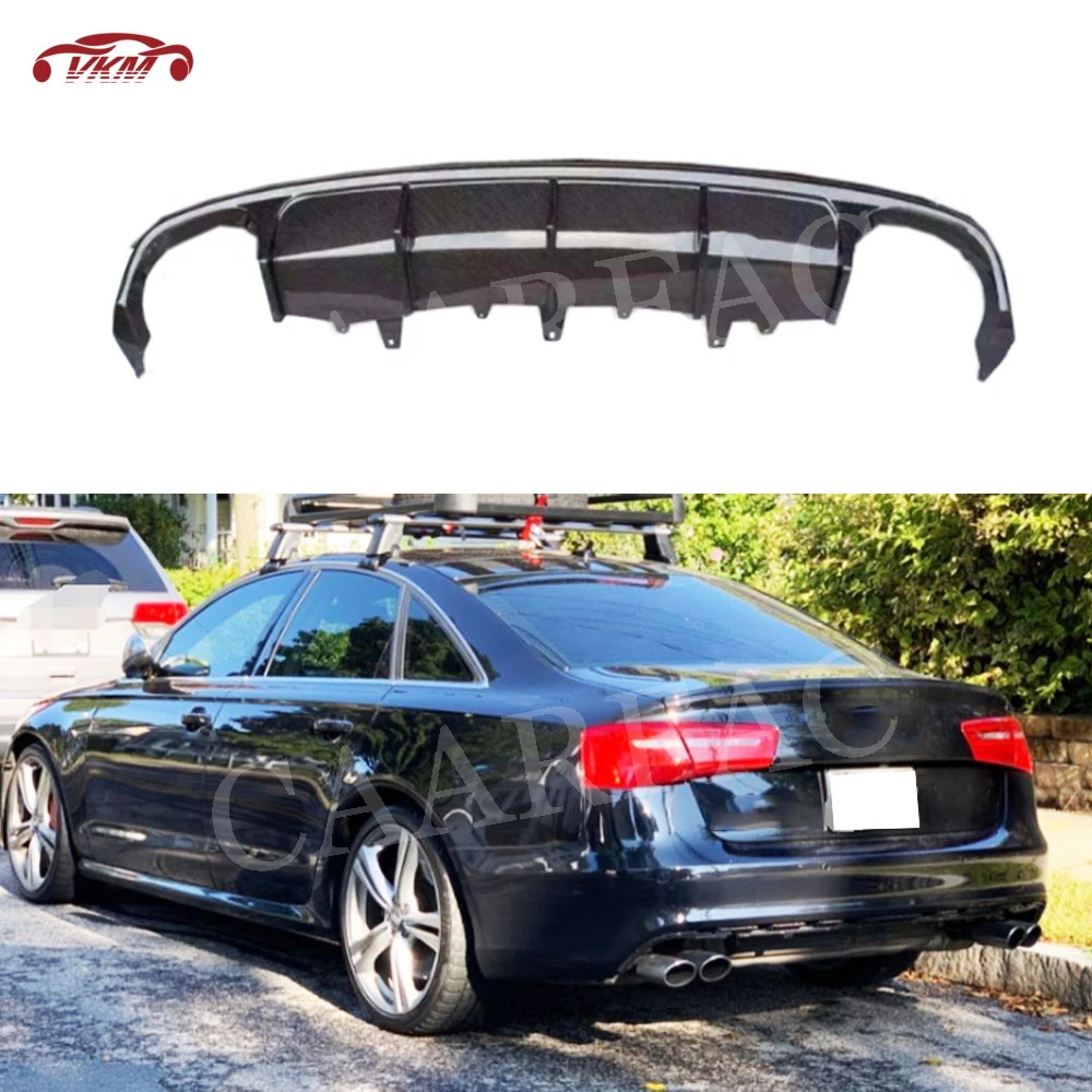

Диффузор для заднего бампера Audi A6 Sline S6 C7 2013-2015 FRP
