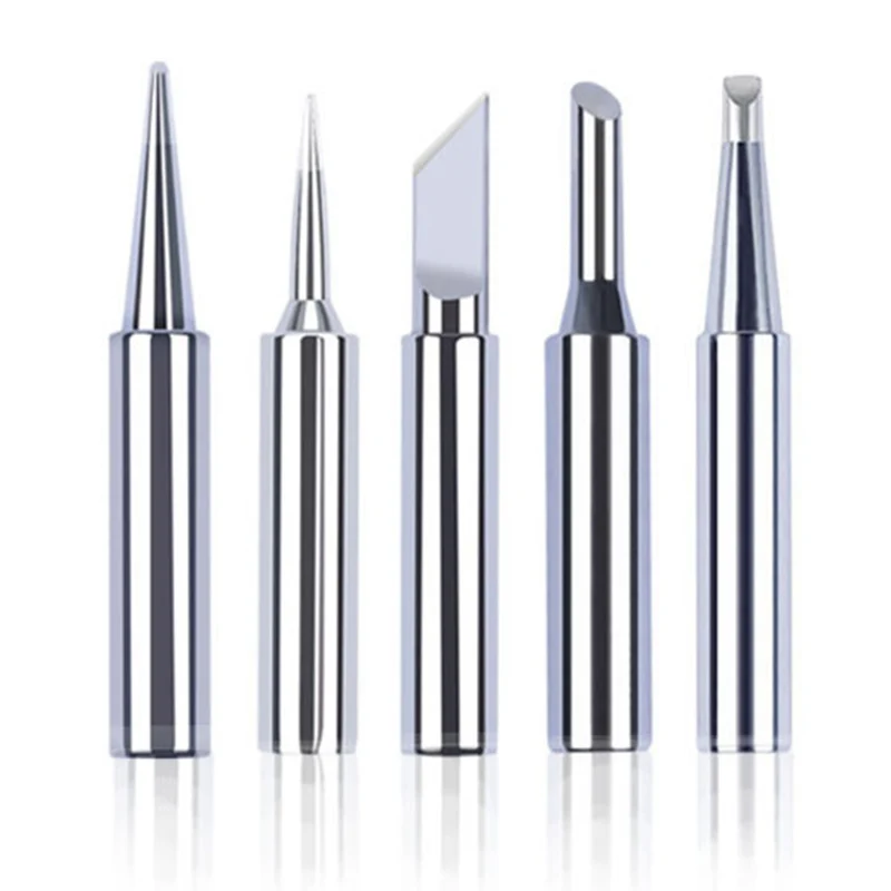 

5pcs/set New Lead Free Soldering Iron Tips Replacement For Soldering Repair Station