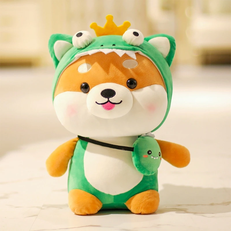 

Creative Cute Cartoon Akita Dog Doll Plush Toy Cute Soft Sofa Backrest Toys Birthday Gifts Kawaii Decorative Ornaments