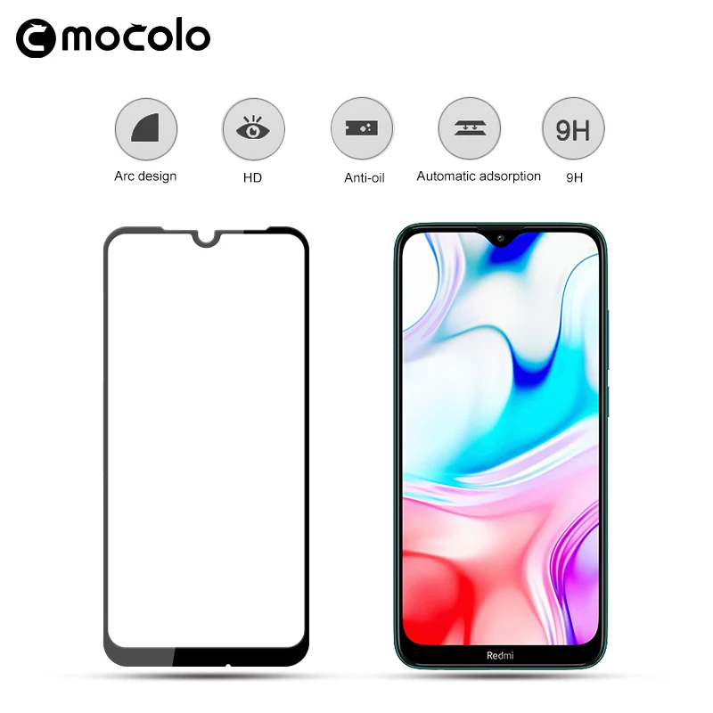 Mocolo 2.5D 9 H полное покрытие закаленное Стекло пленку защитное стекло на для ксиоми редми 8 8A редми8 редми8A 8 A Xiaomi Redmi 8 8A 3/4 32/64 ГБ Global version защитной Экран