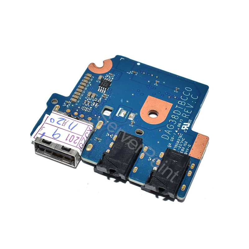 Оригинальный ноутбук с USB интерфейсом плата аудиопорта DAG38DTBCC0 для HP Pavilion 15