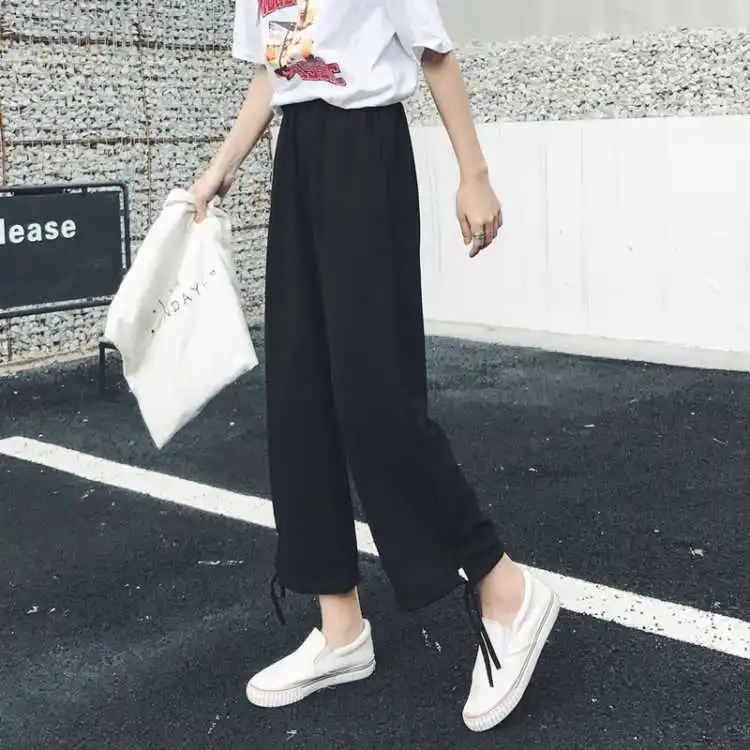

Loose high waisted and slim female spring and summer students