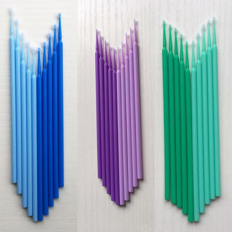 100 шт потребительских упаковок для микро щетки Одноразовые индивидуальные