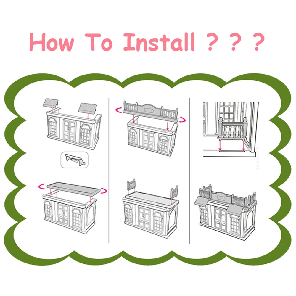 Семейная миниатюрная мебель Forest кукольный домик слон магазин животных