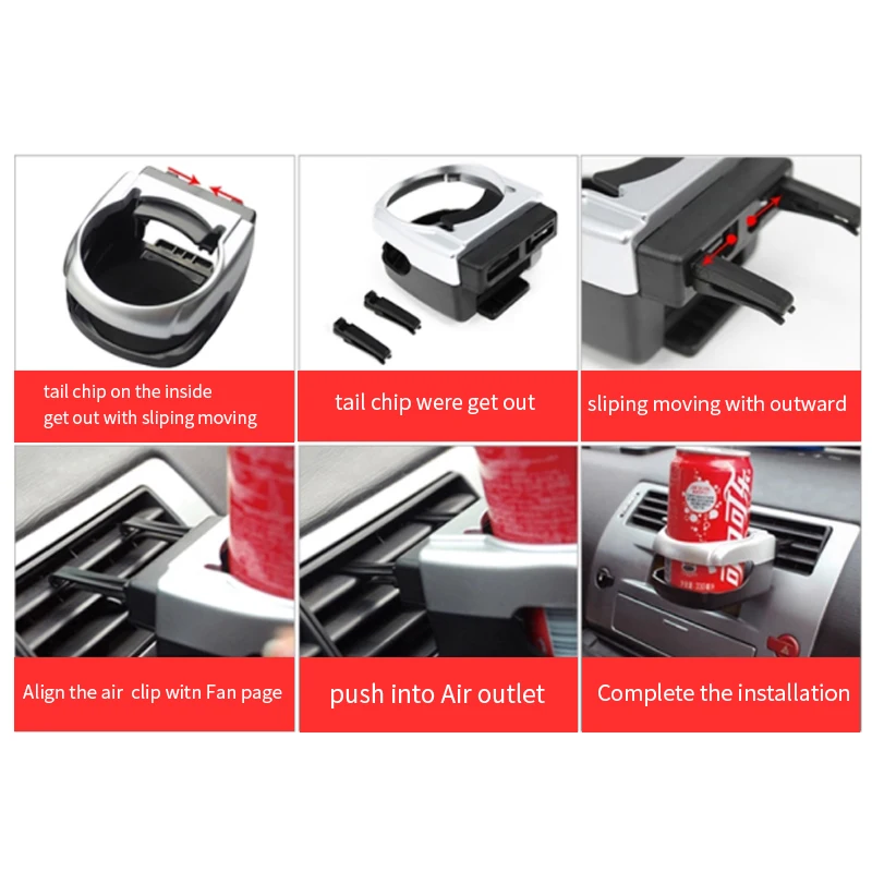 Автомобильная комнатная пепельница с держателем для бутылки водой нескользящий