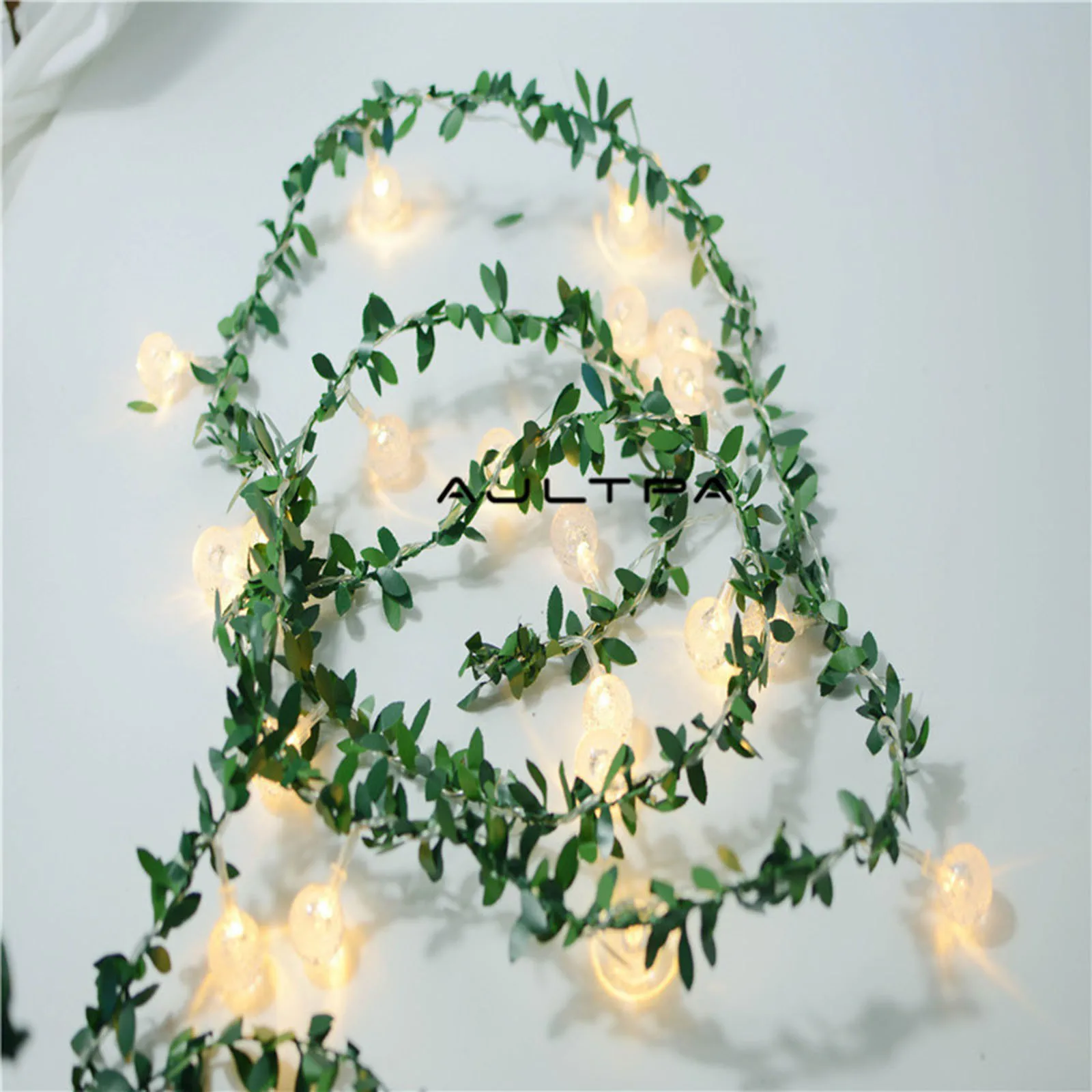 Fairy Lights String Monstera Leaf Festoon Wedding Party Decoration Christmas New Year's Decor Curtain Lamp Ball Chain | Дом и сад