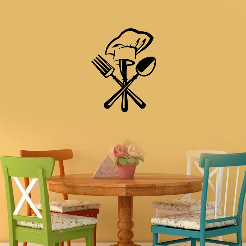 

Chief Cook Waterproof Vinyl Wall Sticker For Kitchen Dining Room Home / Restaurant Cuisine/Wine/Coffee Wall Decals