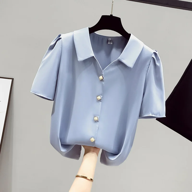 Женская футболка с коротким рукавом, V-образным вырезом