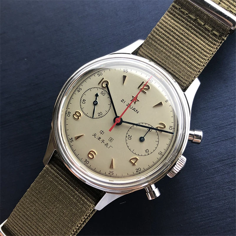 Винтажные мужские часы Seagull 1963 сапфировое стекло 30 м водонепроницаемое сапфировое стекло механический хронограф мужские s наручные часы для пилотов
