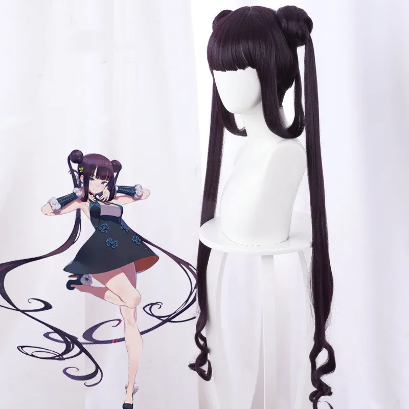 Fate FGO Yang Guifei Yuhuan тигровый рот заколка для волос хвост косплей аниме парик двойные