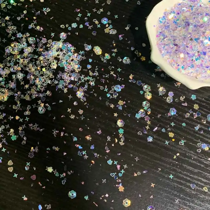 

30g/Opp Colorful BRIGHT Sequins RAINBOW For Shake Card Accessories Cutting Dies Stamp Embossing Decoration Diy Greeting Handmade