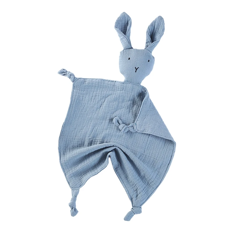 

Baby Soother Appease Towel Bib Soft Pure Cotto Rabbit Doll Nursing Teether Towel