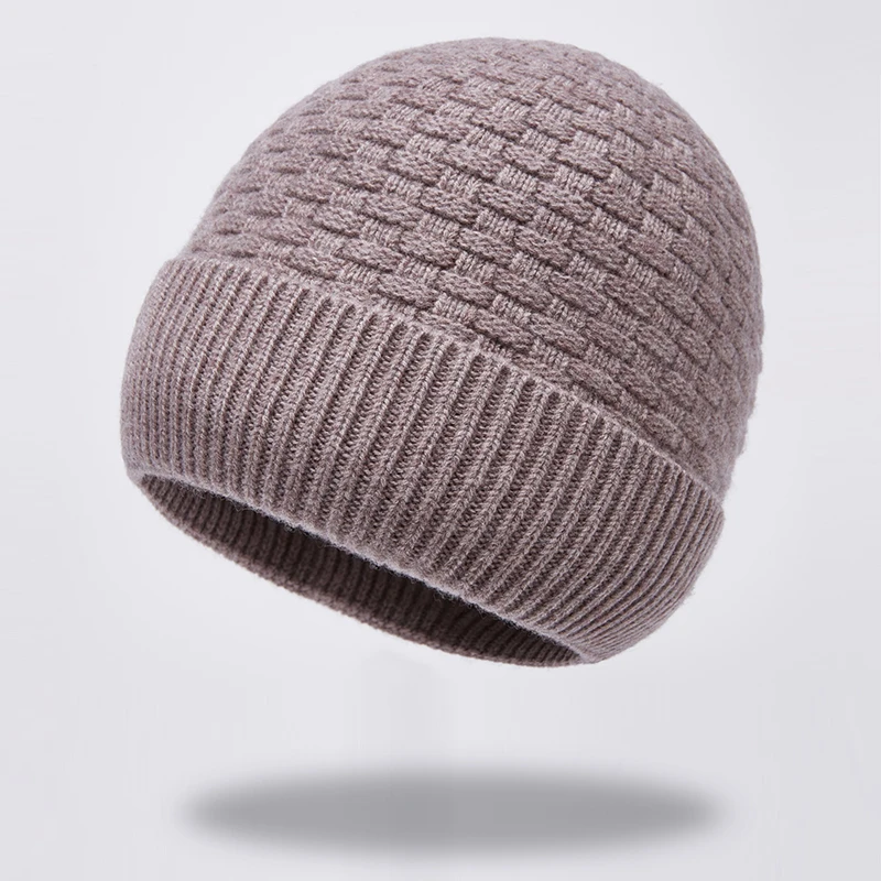 

Мужские шапки из чистой шерсти, вязаная шерстяная теплая и универсальная зимняя уличная шапка для холода на осень и зиму