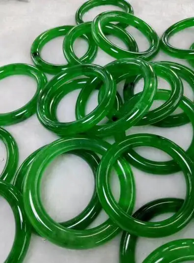 Оптовая продажа (класс А) 100% натуральный зеленый жадеитовый браслет (сертификат