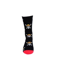 one piece anime flag of luffys crew in socks