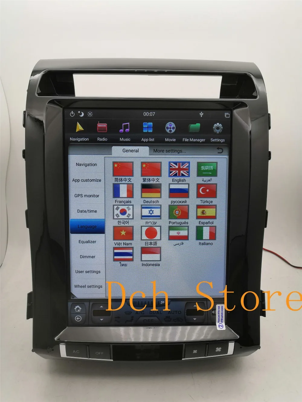12," Тесла стиль Android 8,1 автомобильный DVD для Toyota LandCruiser land cruiser LC200 2008 2009 2010 2011 2012 2013 PX6