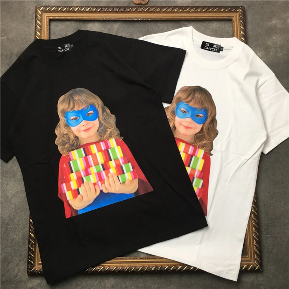 

marcelo barrett Men's Short-sleeved T-shirt Girl embraces colored Lego print Women T SHIRTS|Streetwear 2191001544
