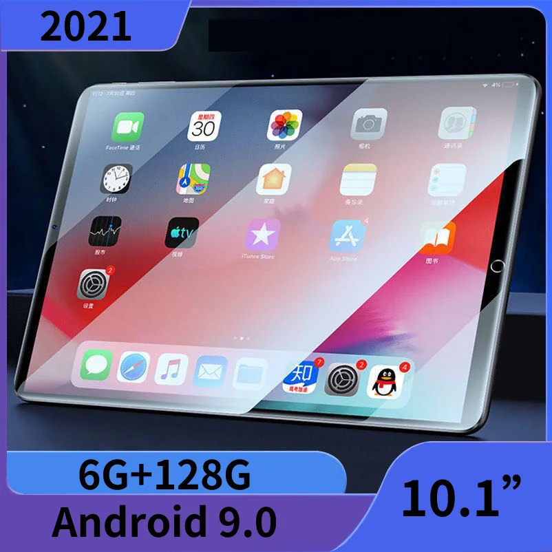

2022 Hot Cheap 10.1 Inch Tablet Pc Android 9.0 Octa Core 6G Ram 128G Rom 5.0 Mp Bluetooth 4g Lte Ips 1280X800 Phone Tablet