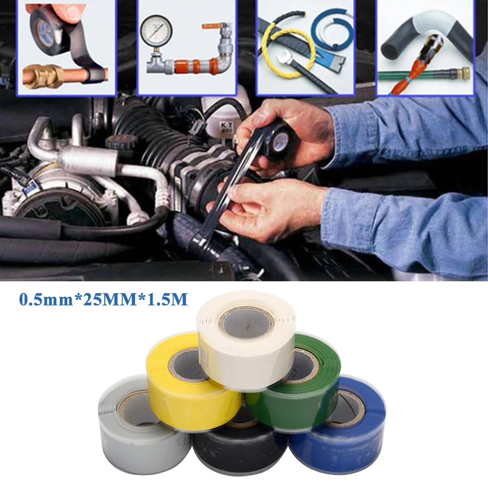 

Leak Fix Repair Tape DIY Repairs 152CM Silicone Tape Electricians Pipe