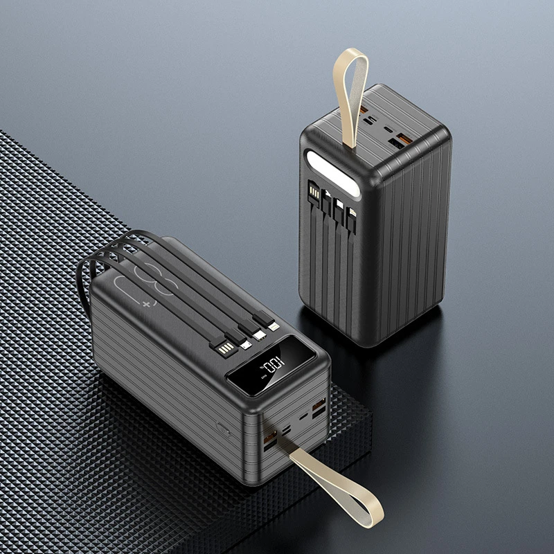 Verkaufen Hohe Kapazität 80000mAh Power Bank Tragbare Ladegerät Power Für IPhone 12 X Xiaomi Externe Batterie Poverbank Mit Taschenlampe