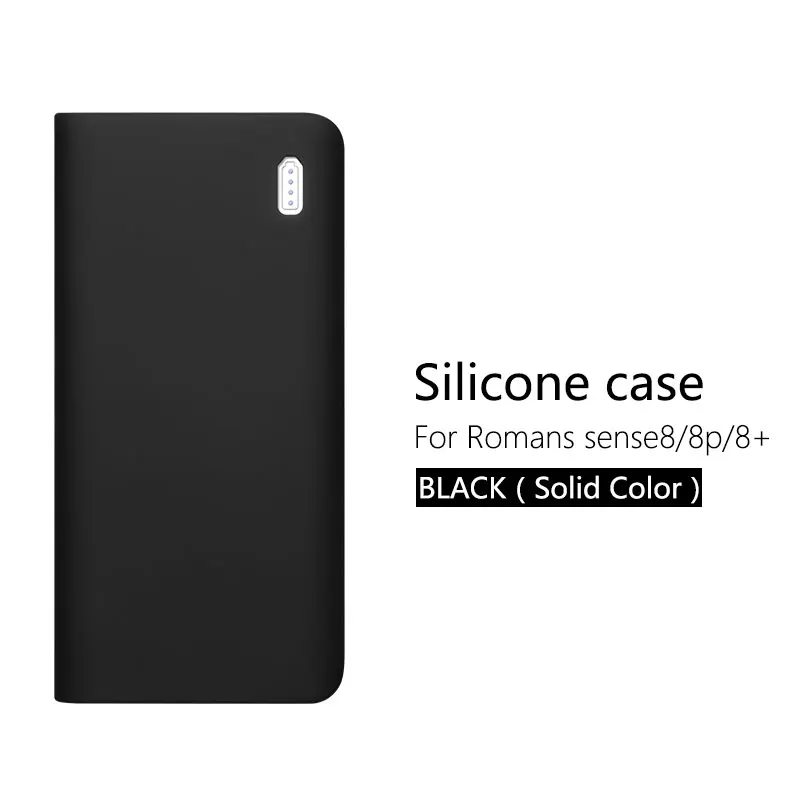 Black (no word) Силиконовый защитный чехол для 30000mAh Romoss sense 8/8+ мобильный мощный Мягкий Силиконовый противоударный/Противоскользящий Чехол для мобильного телефона - Цвет: Black (no word)