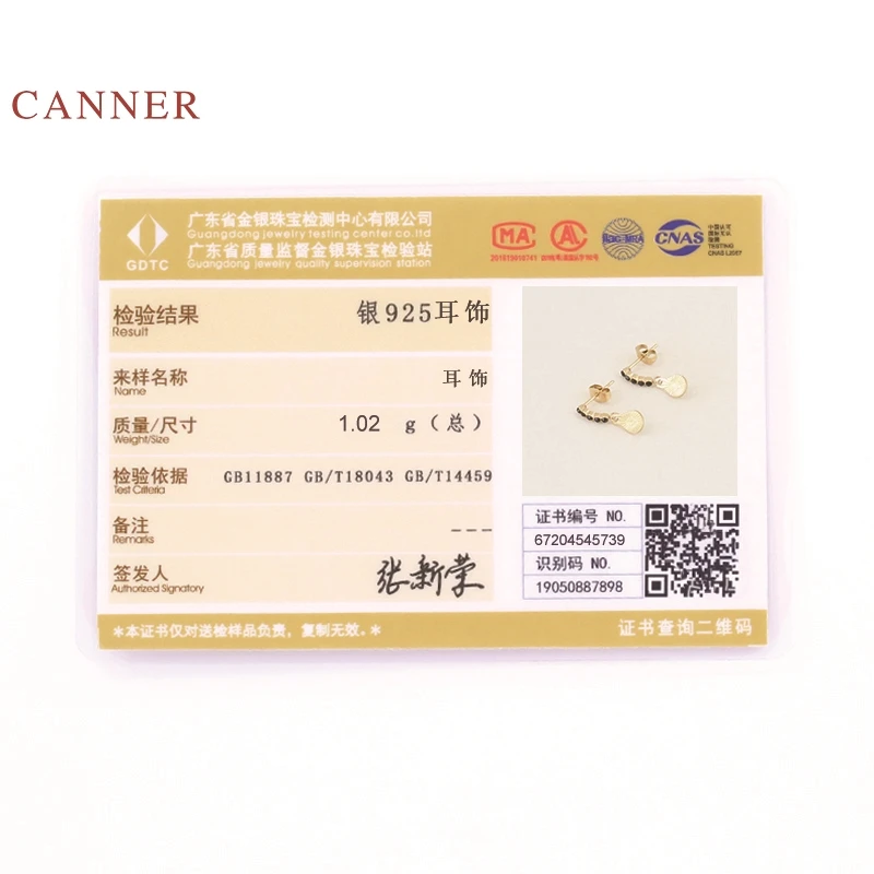 Женские серьги-гвоздики из серебра 925 пробы с черными бриллиантами | Украшения и