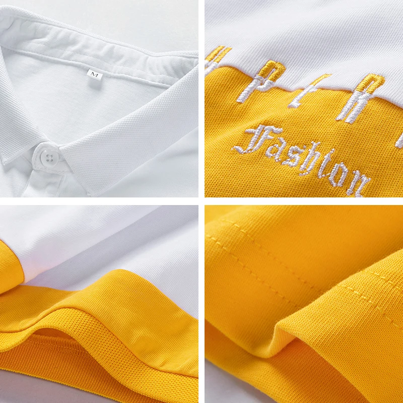 

Polo Shirts Short Sleeve For Men 2021 New Summer Casual letter embroidery Fashion Polo Men's Cotton High Quantity Polo Men