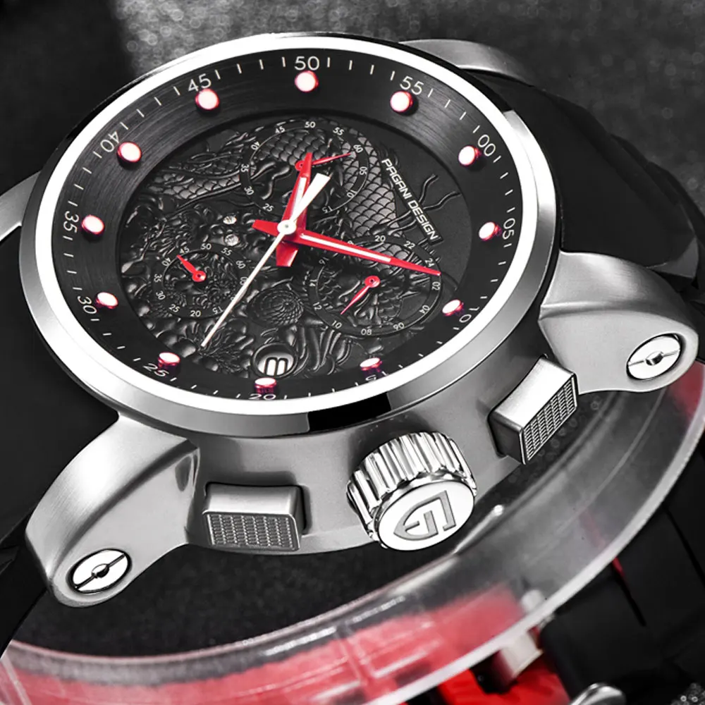 Часы Pagani design Мужские с хронографом кварцевые роскошные спортивные модные