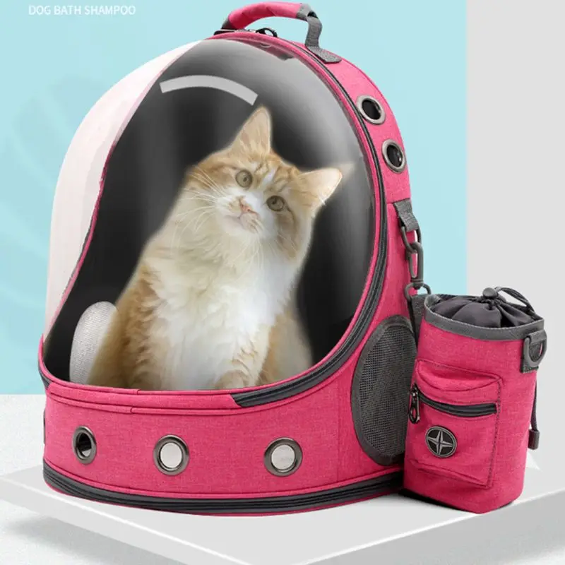 "Прозрачная дышащая Сумка-переноска для собак и кошек, рюкзак космонавта, для путешествий, пеших прогулок"
