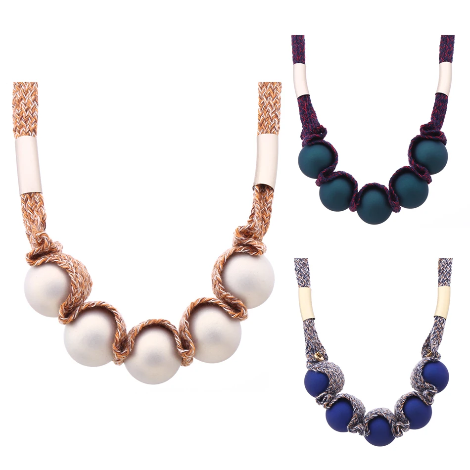 Женское Ожерелье с бусинами ожерелья и подвески из бисера эффектное ожерелье