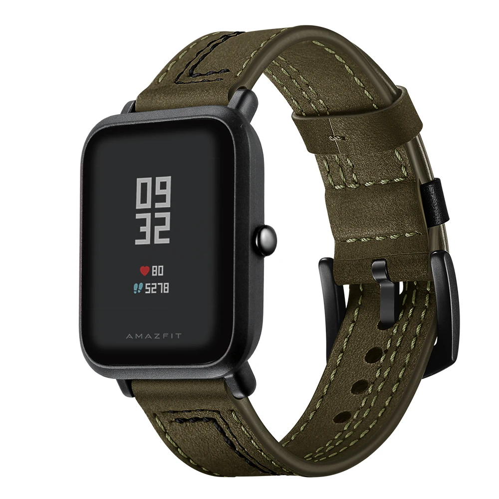 UEBN 20 мм роскошный кожаный ремешок для Huami Amazfit bip GTS& GTR 42 мм ремешок для samsung gear S2 спортивный браслет Ремешки для наручных часов