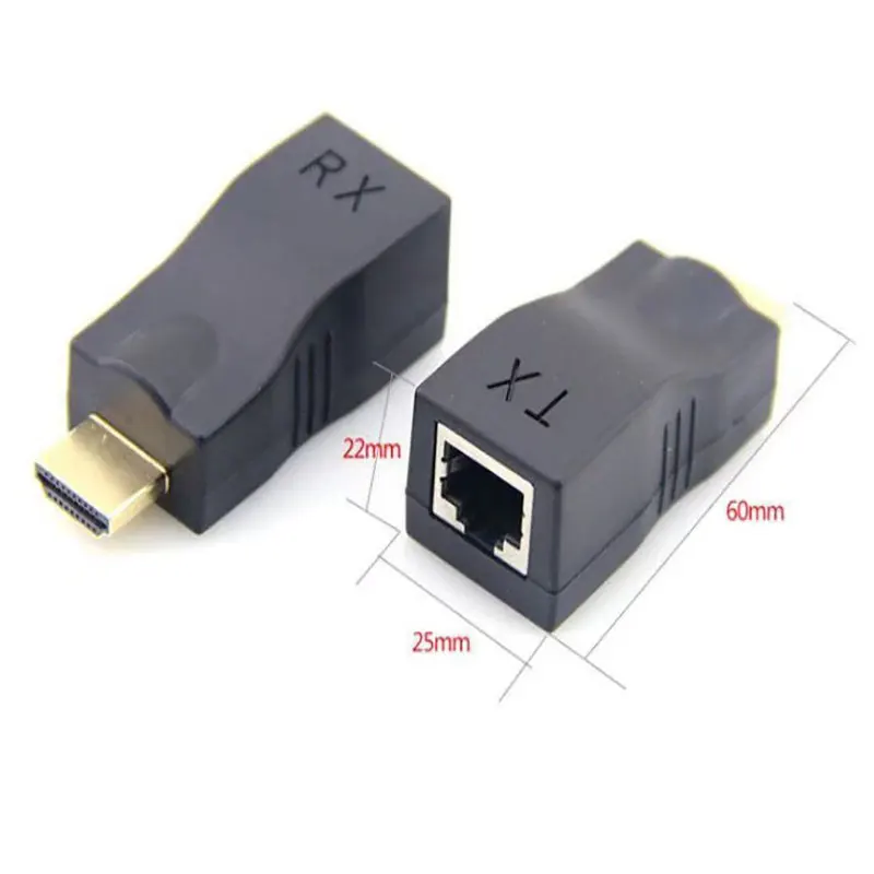 4K 3D MI 1 4 30M удлинитель RJ45 через Cat 5e/6 сетевой адаптер локальной сети | Электроника