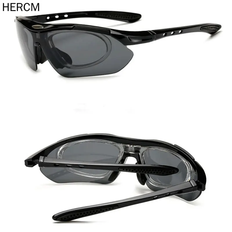 Hercm New Cycling Glasses Bicycle Sunglasses Men/Women Outdoor Sports Riding Gafas Ciclismo Bike Eyewear | Спорт и развлечения