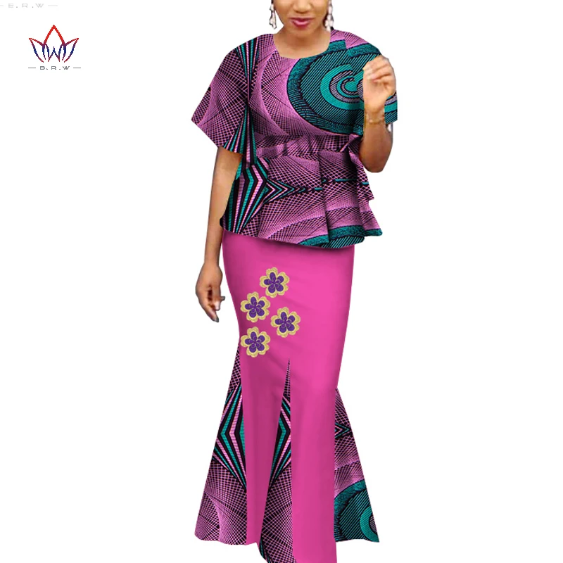 Традиционная африканская одежда базин богатые платья с головным платком