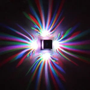 Современная светодиодная настенная лампа RGB, приглушаемый светодиодный светильник на стену с дистанционным управлением, потолочная лампа для коридора, коридора, крыльца, 3 Вт