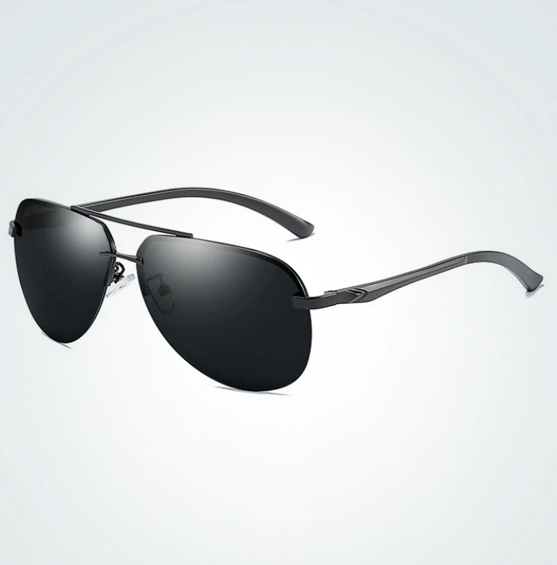 C1 Black Карл поляризационные солнцезащитные очки, мужские очки пилота, алюминиевые спортивные солнцезащитные очки, очки для вождения, высокое качество, солнцезащитные очки для мужчин и женщин - Цвет линз: C1 Black