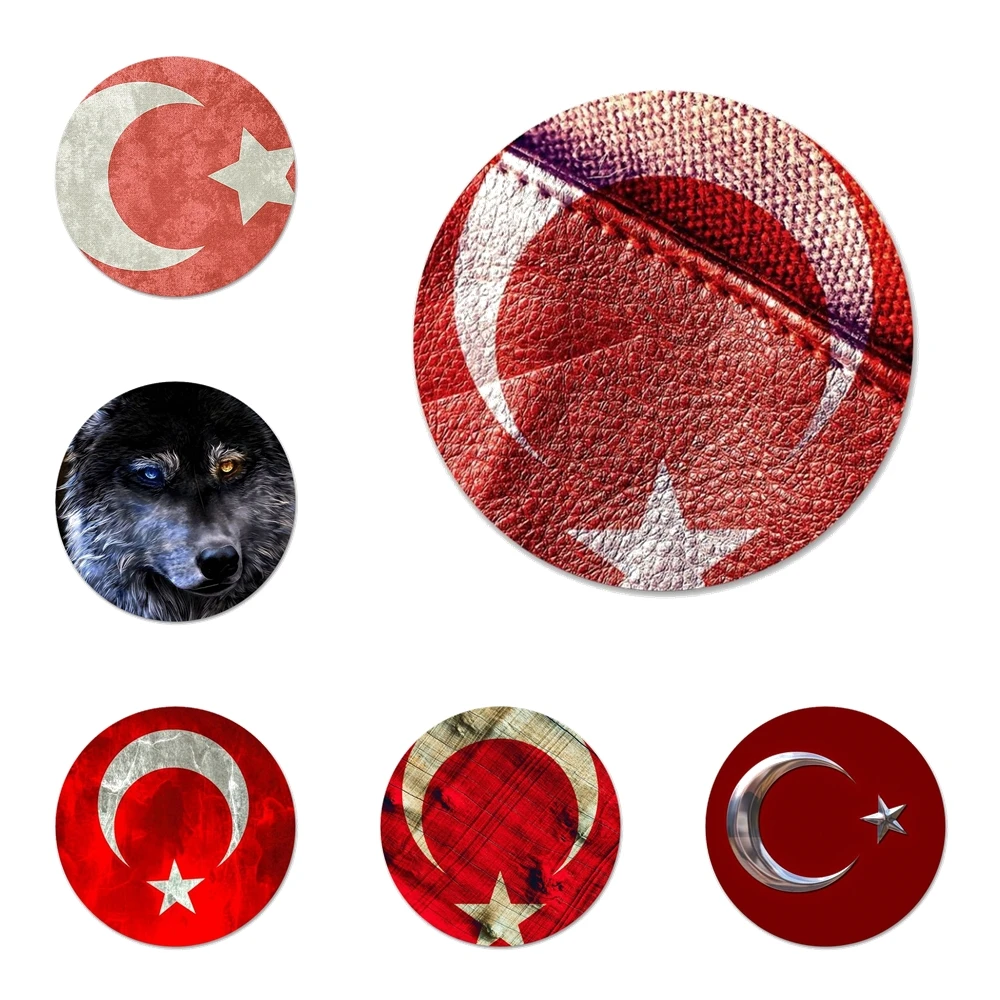 

Турецкий флаг и волк кухонный домашний декор холодильник магнитный Открыватель для бутылок пива, колы 58 мм