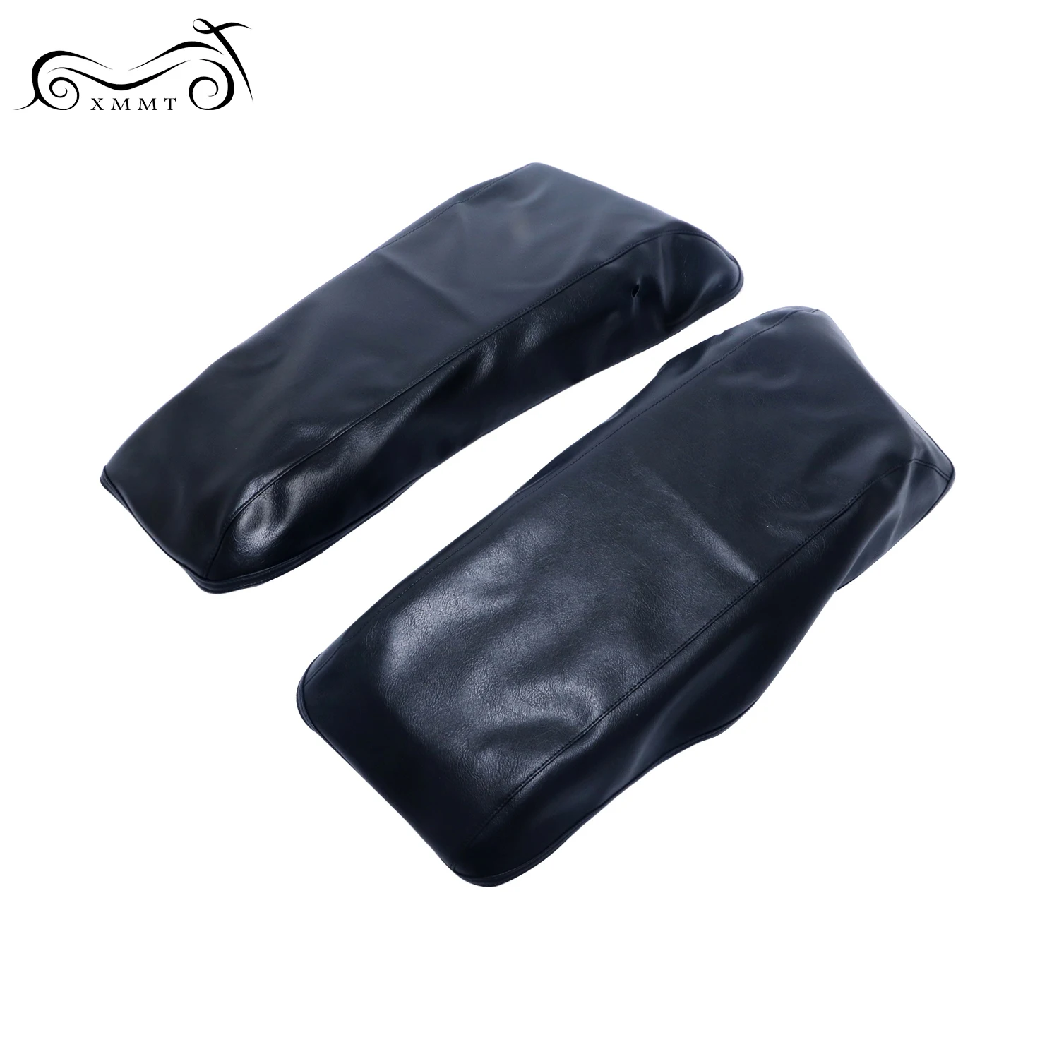 Мотоциклетные Черные виниловые чехлы для бюстгальтеров Harley Touring Electra Street Tri Glide Road