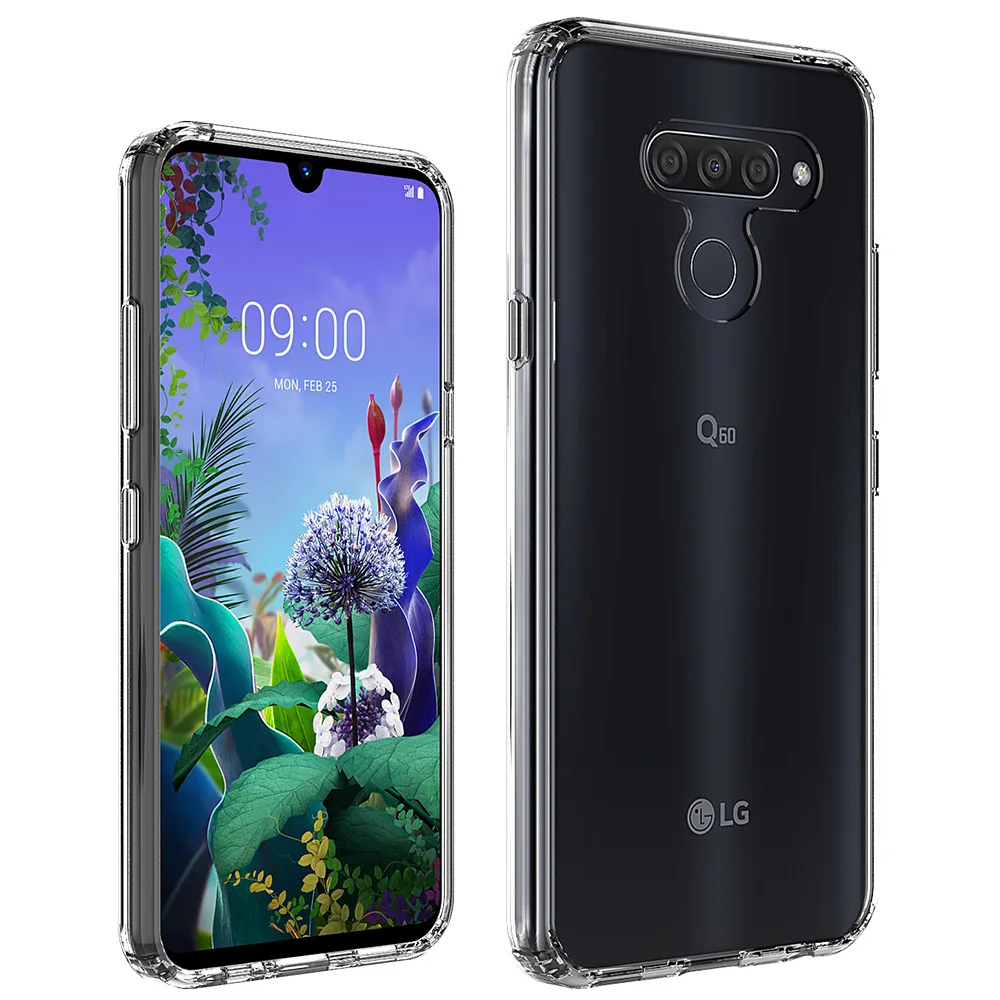 for LG Q60 Case X525 Cover Soft TPU Silicone Bumper Shockproof Hard Clear K50 2019 X520 |