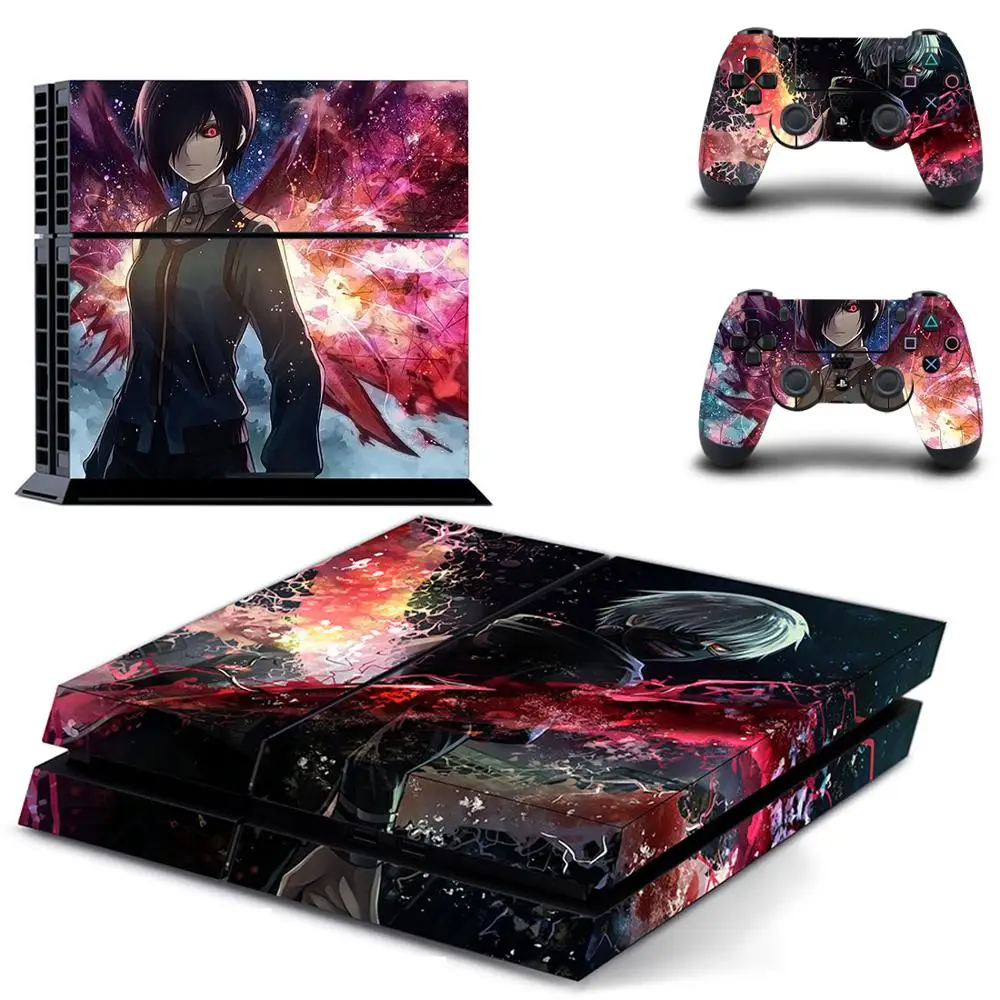 Anime Tokyo Ghoul Full Cover Faceplates PS4 Skin Sticker Decal For PlayStation 4 Console & Controllers Vinyl | Электроника