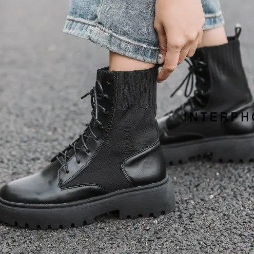 

2020 winter high top Martin boots women sneakers British style running shoes autumn style all-match walking shoes zapatos mujer