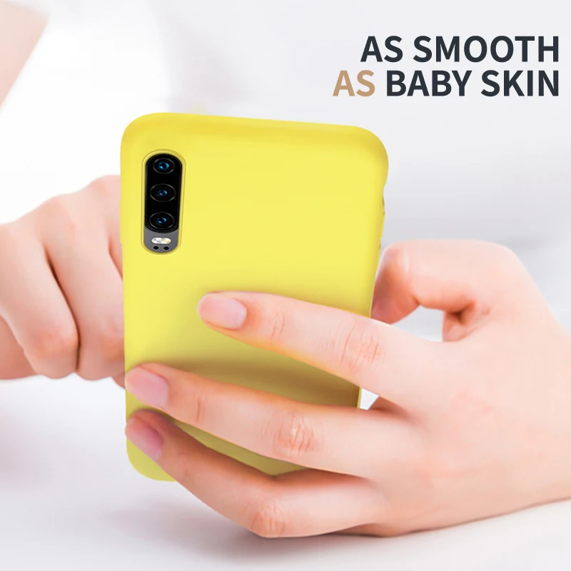 Жидкий силиконовый чехол для huawei P30 Lite, чехол, накладка из микрофибры, чехол для huawei P20 Lite P30 Pro mate 20 Lite Honor 20 10i