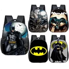 Рюкзак для мальчиков и девочек, с мультипликационным принтом супергероев