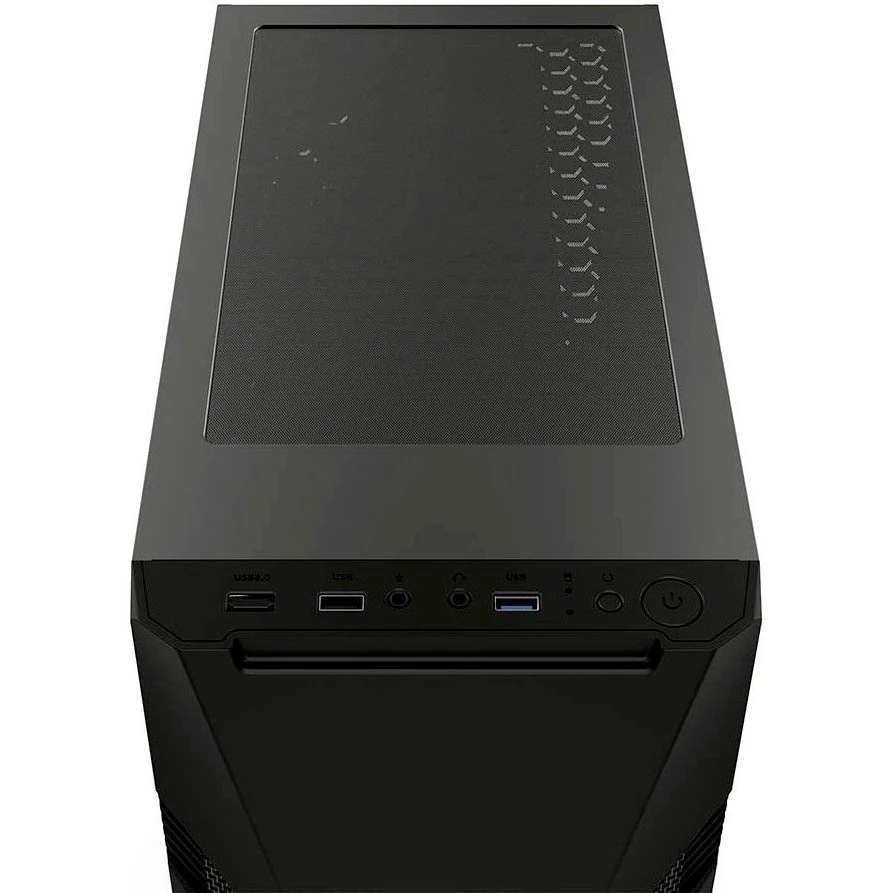 Корпус игровой для ПК HIPER ORO-2RGB чёрный (ATX закаленное стекло RGB fan 2x120 мм 1xUSB HD Audio) |