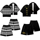 Кимоно для косплея Hanagaki Takemichi Ken Ryuguji Haori с рисунком из аниме Токио, пальто, куртка, Мужская футболка с коротким рукавом на Хэллоуин