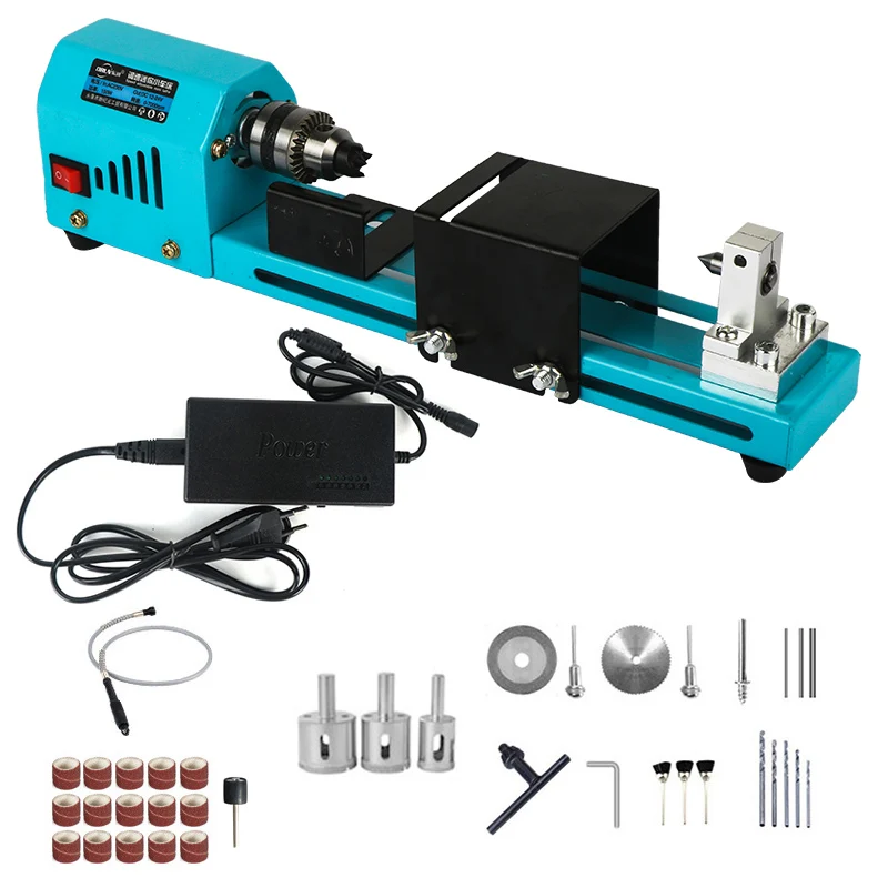 

Mini Lathe For Wood Woodworking Milling Machine 12V 24V Turning Lathe Drilling Grinding Machine Mini Lathe Beads Machine