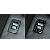 stickers carbon fiber 4pcs window lift panel switch frame for bmw x5 e70 x6 e71