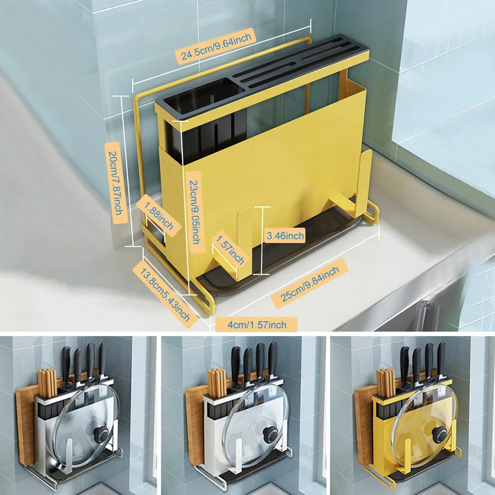 

Cutting Board/Knife Storage Rack Tableware Stand Holder Block Kitchenware organizer Cooking Tool Holder Knife Storage Shelf