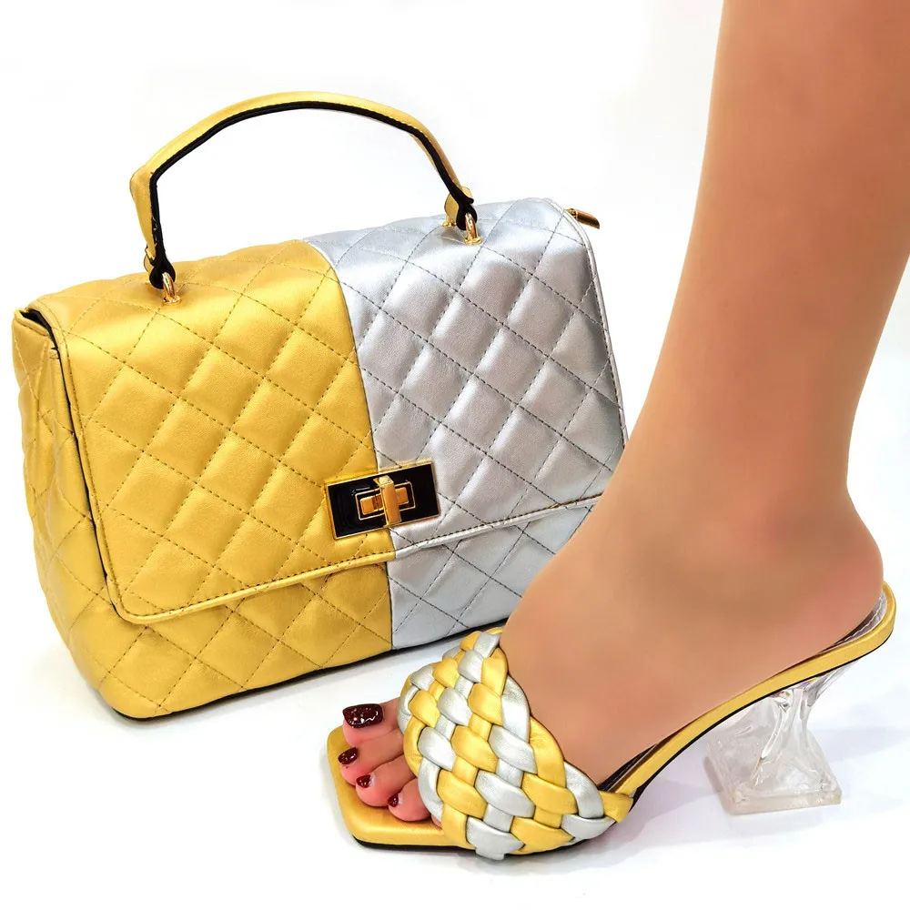 

doershow African fashion Italian Shoes And Bag Sets For Evening Party With Stones green Italian Handbags Match Bags! HOK1-16