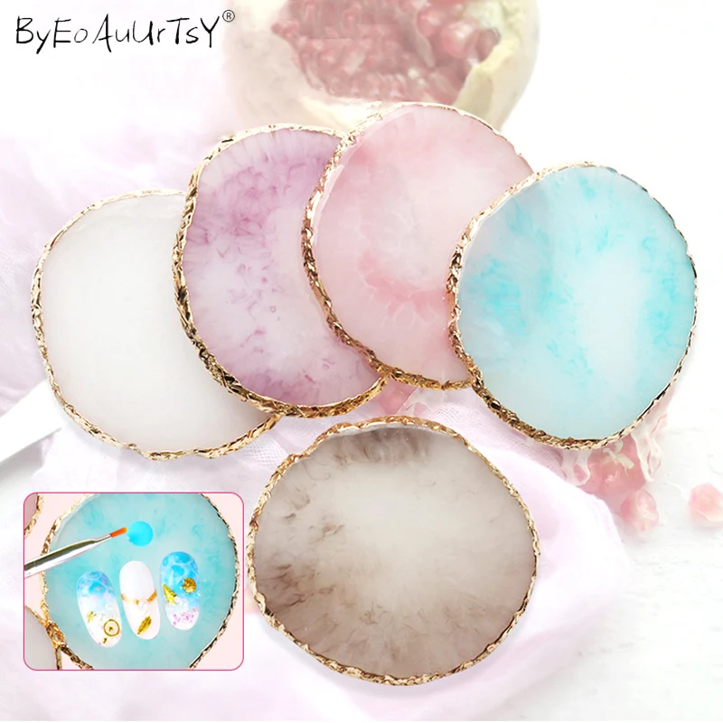 Палетка для искусственных цветов ногтей из смолы и гель лака пластины смешивания